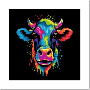 Cow Smiling Posters and Art